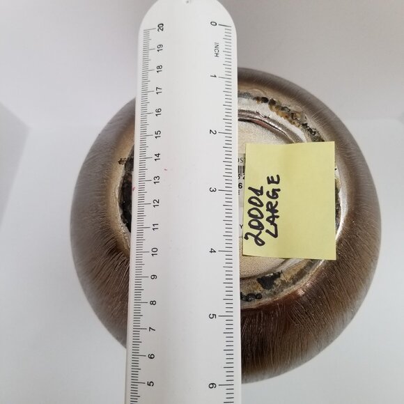 🆕Import Collection Tall Etched Ceramic Vase Stainless Steel/Silver Finish/Color - Picture 6 of 9